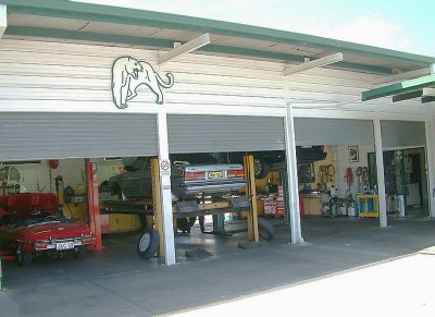 The  Roadbend service bays