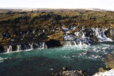Hraunfossar - waterfall without a river first!