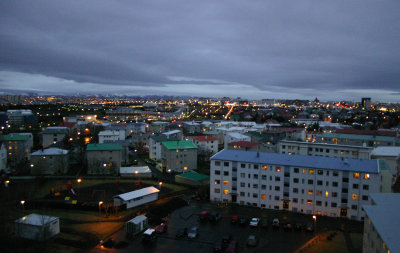 Reykjavík at dusk