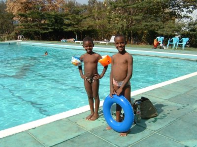 Moshi, Tanzania - these boys borrowed my goggles