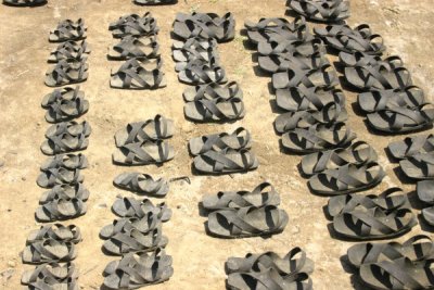 Maasai sandals (made of car tyre)