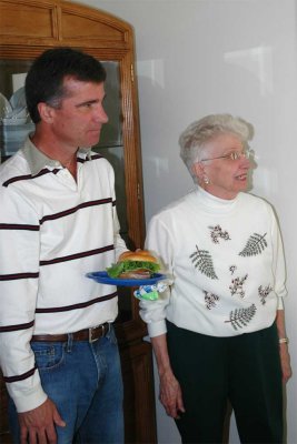 Mom and David
