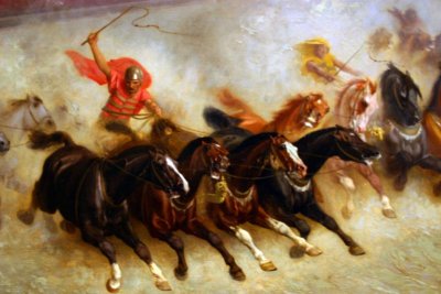Jean Léon Gérôme, French, 1824-1904, Chariot race, 1876, Art Institute of Chicago