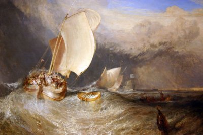 Joseph Mallord William Turner, English, 1775-1851, Fishing Boats with Hucksters Bargaining for Fish, Art Institute of Chicago