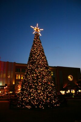 Christmas tree at The Woodlands Mall