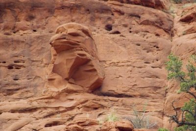 A naturally formed eagle, Sedona, AZ