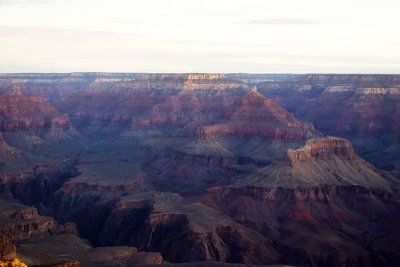 The different layers become visible at Mather Point, Grand Canyon National Park