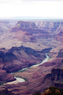 Colorado river carves its way through, Grand Canyon National Park