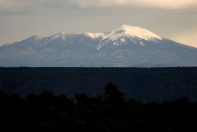 San Francisco Peaks from the Grand Canyon National Park