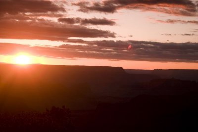 Sun show us a last view, Grand Canyon National Park