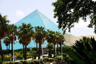 Aquarium pyramid, Moody Gardens, Galveston, TX
