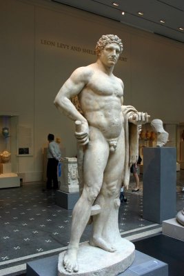 Marble statue of a youthful Hercules, Roman, Flavian period 68-98 AD,The Metropolitan Musuem of Art, New York City