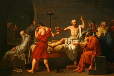 The Death of Socrates, Jacques-Louis David, 1748-1825,The Metropolitan Musuem of Art, New York City