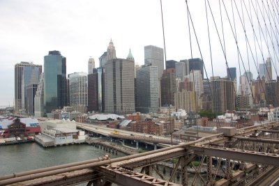 New York City through the bridge
