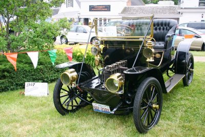 1907 Franklin Model G Roadster - check out the head lamps!, Car Show, Long Grove