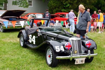 1954 MG TS Roadster, Car Show, Long Grove