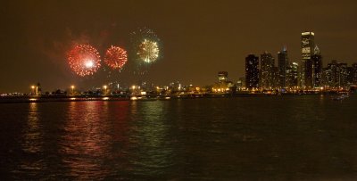 Three in a row, Fireworks, Chicago