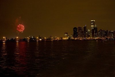The first firecracker is set off, Chicago