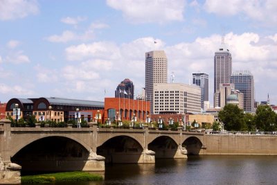 Skyline of USA's 13th largest city,Indianapolis