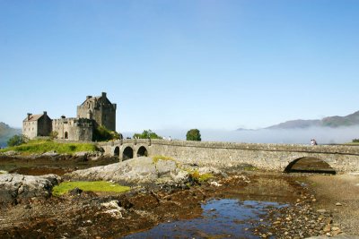 Eileen Donan Castle - Dornie with the moat, Scotland