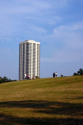 Over the hill at Hermann Park, Houston