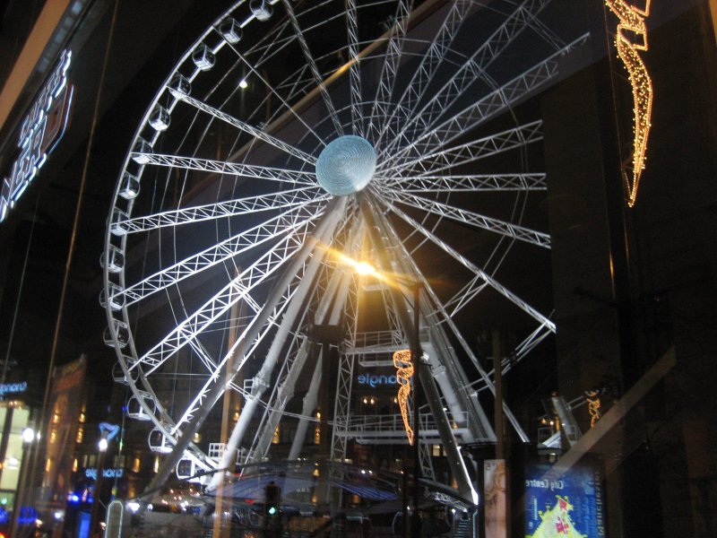 Wheel talks collapse over money?--in the window of CAFFE NERO