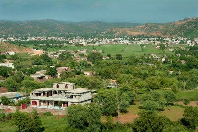 Bhimber city in background