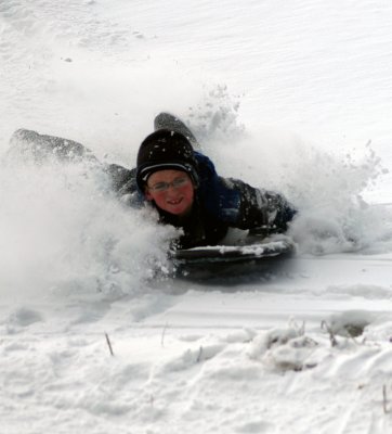 Jack out sledding Dec. 2006