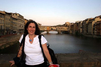 Anita near the Ponte Vecchio