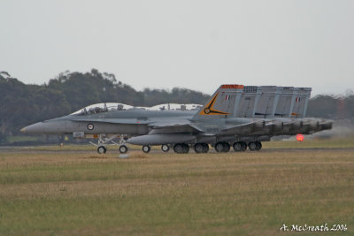 RAAF Hornet Airshow Practice Williamtown 19 Oct 06