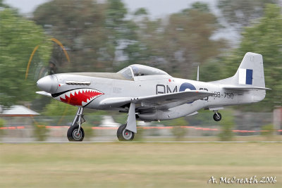 RAAF P51 Mustang VH-SVU (168-750) - Richmond Airshow 21 Oct 06
