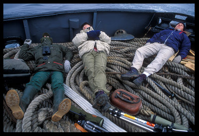 Boat transportation in Siberia with Urban Olsson & Johan Sandstrm 1994