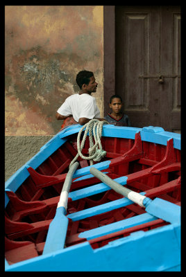 Boatsmen at Santo Antao