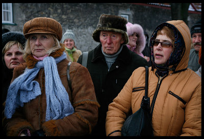 Russian tourists in Tallinn (Estonia)