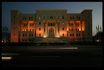 Roadside building - The beautiful headquarters of Oman International Bank