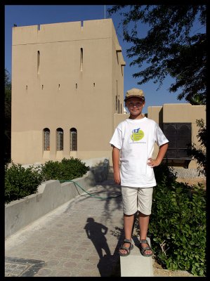 Martin at the desert hotel in Qatbit