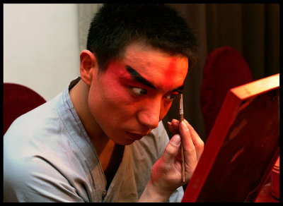 Preparing to perform - Beijing Opera