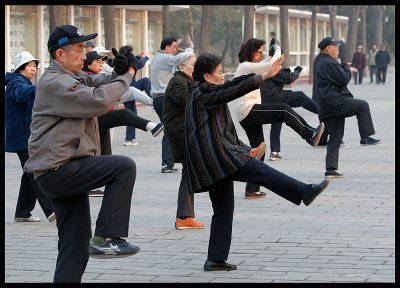 All ages doing the Taiji