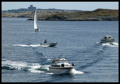 Boats outside Marstrand Sweden 2004
