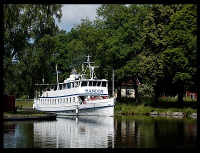 Old ship Sandn in Gota Canal - Sweden 2004