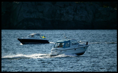 Nimbus boats (33 Nova & 28 DC) outside Marstrand - Sweden 2004
