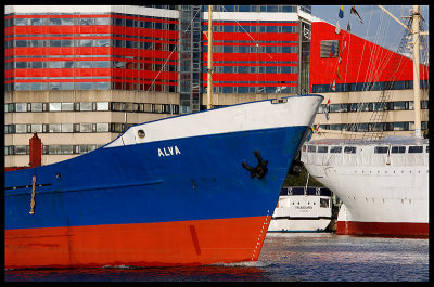 Colours in Gothenburg harbour