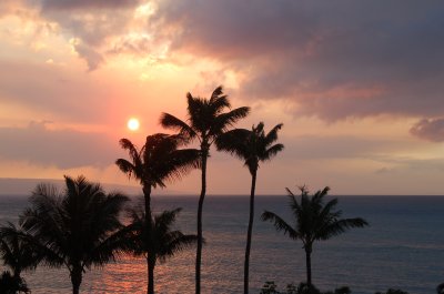 Sunset from our balcony