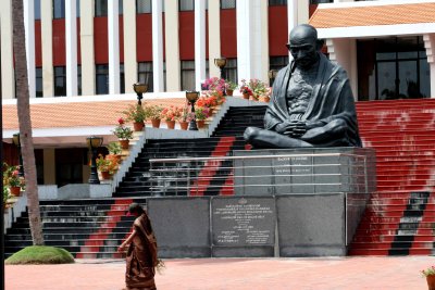 The Parliament building was great. Big Mahatma statue, nice colors