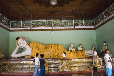 A small reclining Buddha