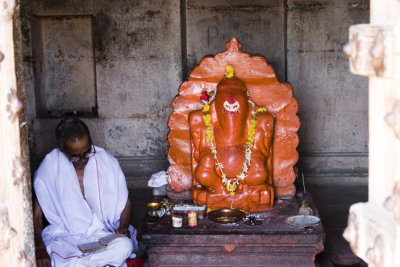 Poked my head inside a temple. Saw this guy.