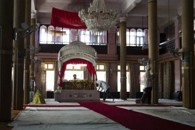 I don't often try, but every time I do try to get in a Sikh temple, they say no. In Indore, they said, 'sure'