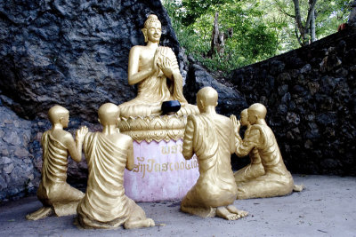 Lord Buddha and  his disciples, Luang Prabang