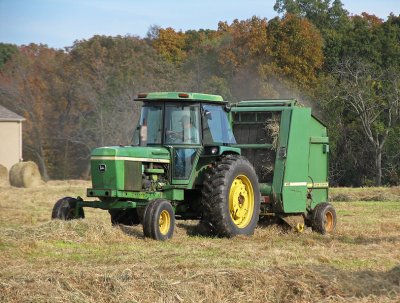 Round baling