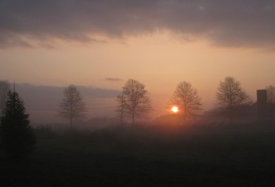 Foggy sunrise III